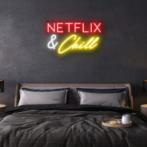 netflix chill neon sign
