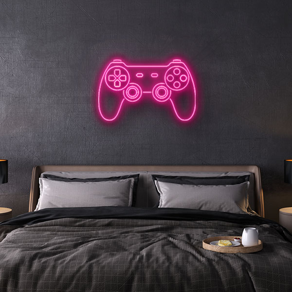 Playstation Game Controller neon sign