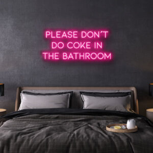 please dont cook neon sign