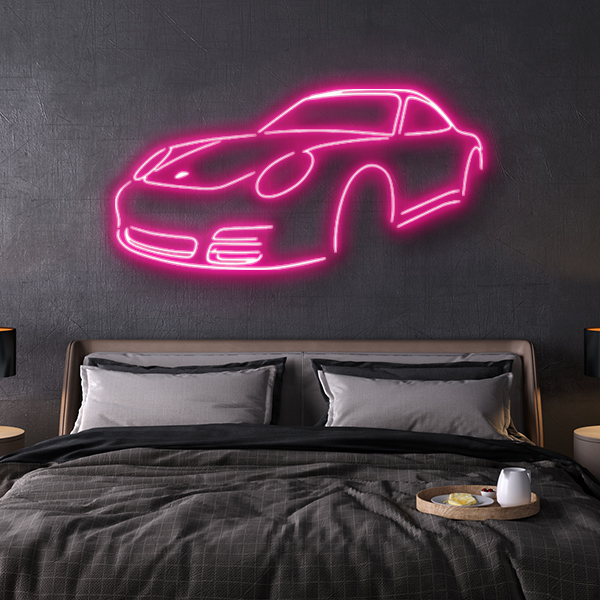 porsche 997 LED neon sign schriftzug