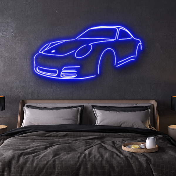porsche 997 LED neon sign schriftzug