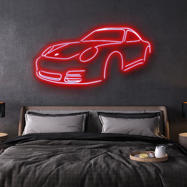 porsche 997 LED neon sign schriftzug