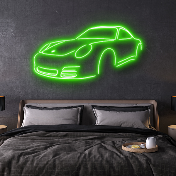 porsche 997 LED neon sign schriftzug