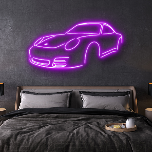 porsche 997 LED neon sign schriftzug