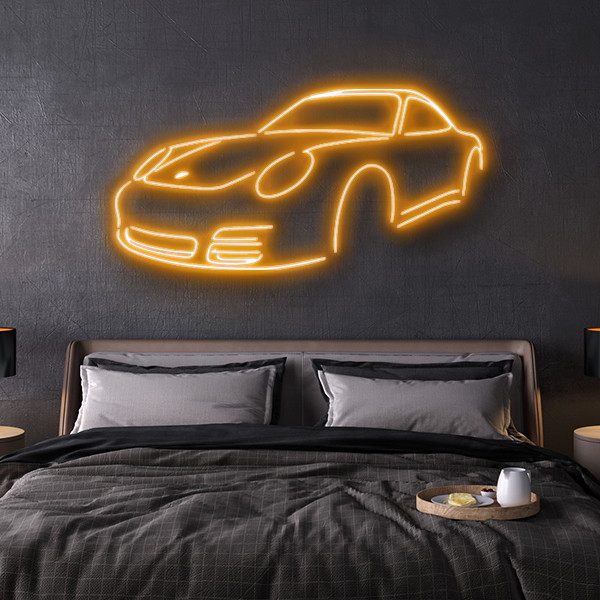 porsche 997 LED neon sign schriftzug