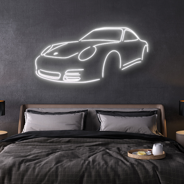 porsche 997 LED neon sign schriftzug