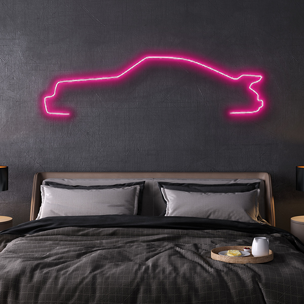 porsche 911 Turbo LED neon sign schriftzug