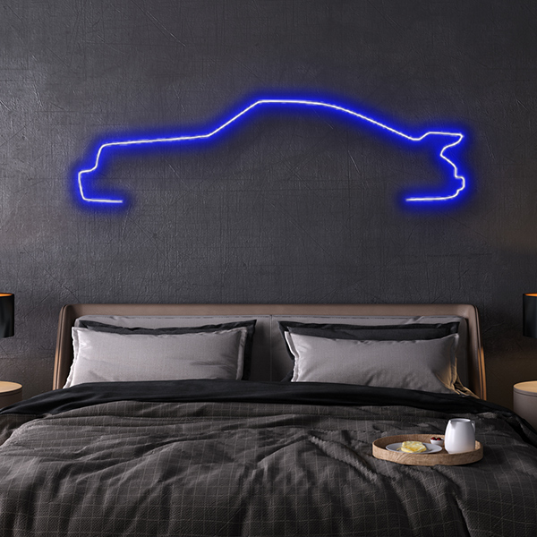 porsche 911 Turbo LED neon sign schriftzug