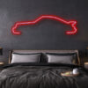 porsche 911 Turbo LED neon sign schriftzug