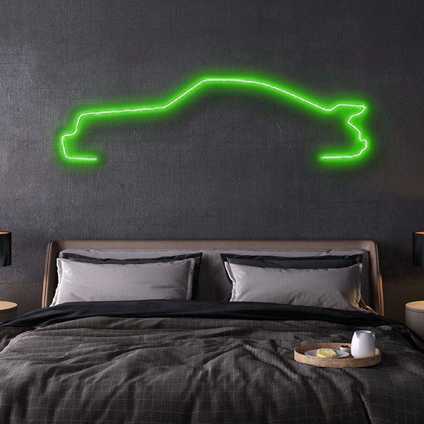 porsche 911 Turbo LED neon sign schriftzug