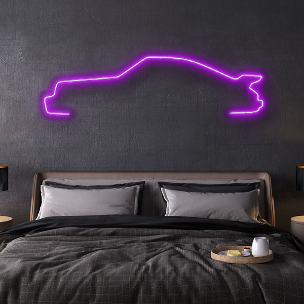 porsche 911 Turbo LED neon sign schriftzug