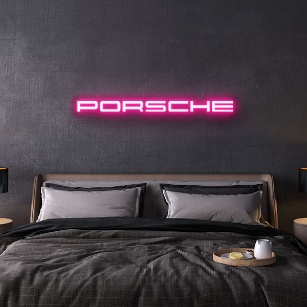 porsche neon sign