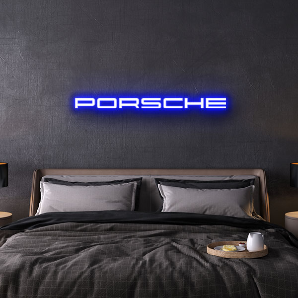 porsche neon sign