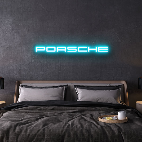 porsche neon sign