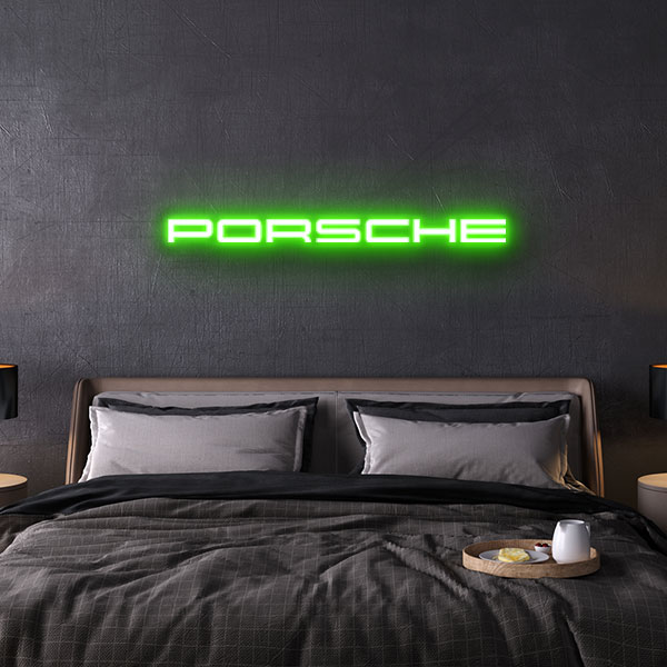 porsche neon sign