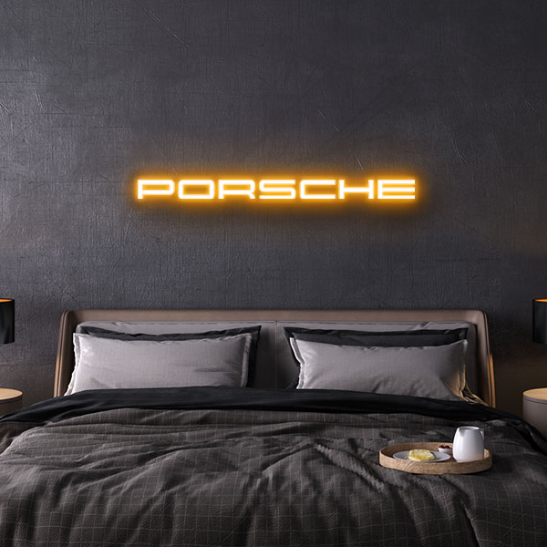 porsche neon sign