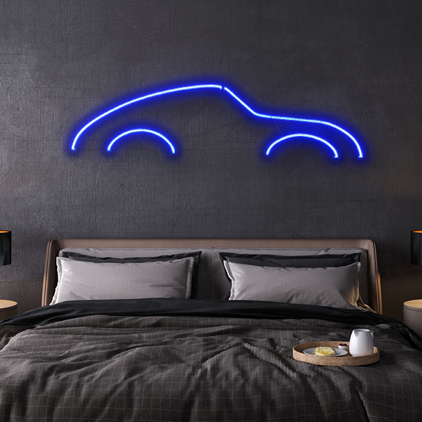 porsche 911 LED neon sign schriftzug