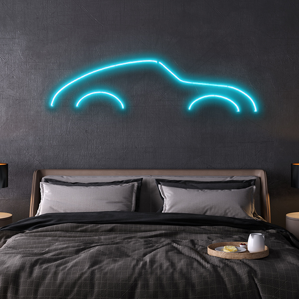 porsche 911 LED neon sign schriftzug