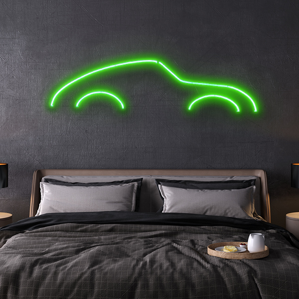 porsche 911 LED neon sign schriftzug