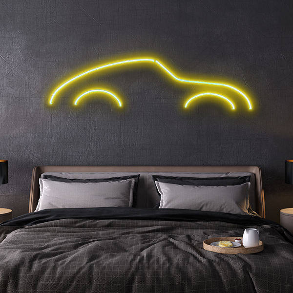 porsche 911 LED neon sign schriftzug