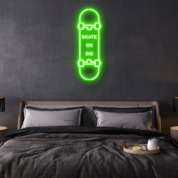 Skate or Die Neon Sign