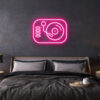turntable neon sign
