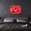 turntable neon sign