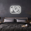 turntable neon sign
