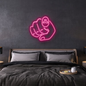want you neon sign
