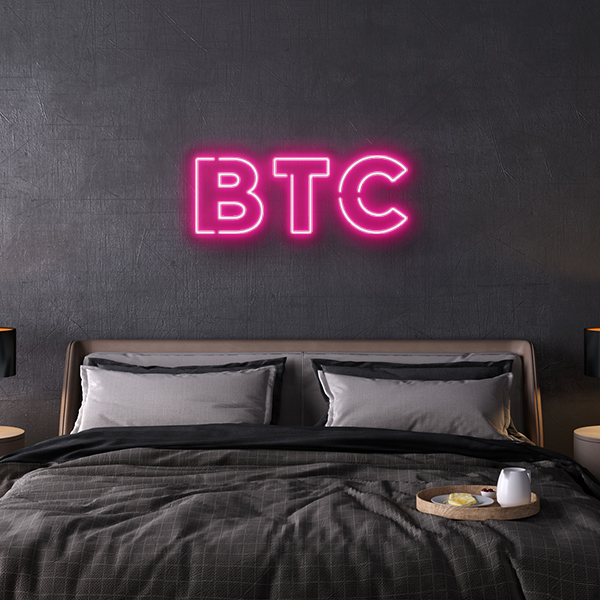 BTC Bitcoin LED Neon Sign