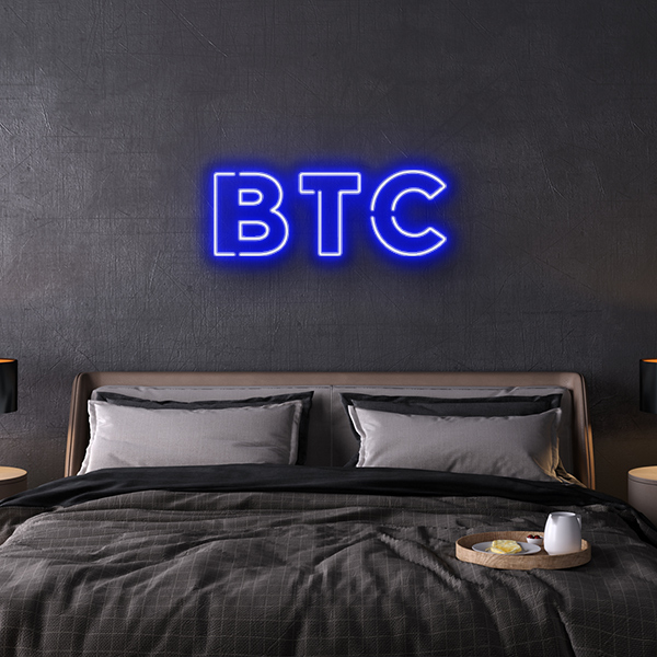 BTC Bitcoin LED Neon Sign