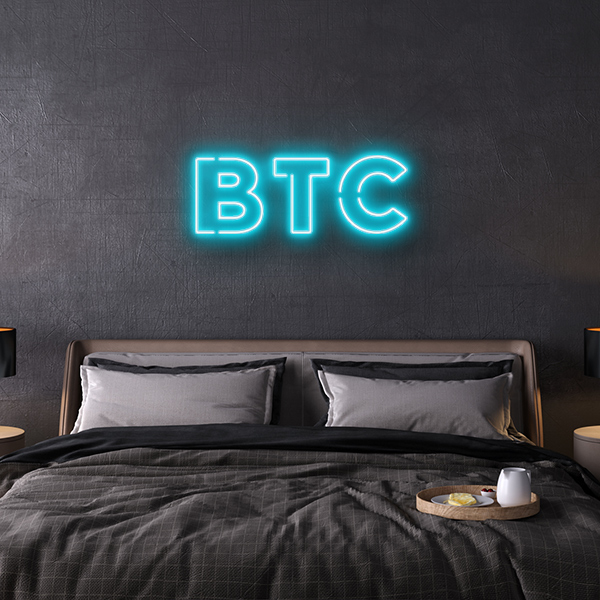 BTC Bitcoin LED Neon Sign