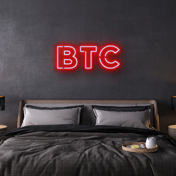 BTC Bitcoin LED Neon Sign