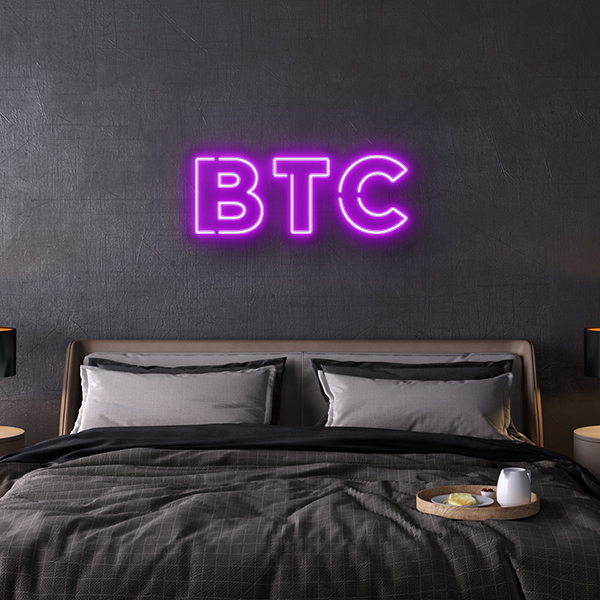 BTC Bitcoin LED Neon Sign