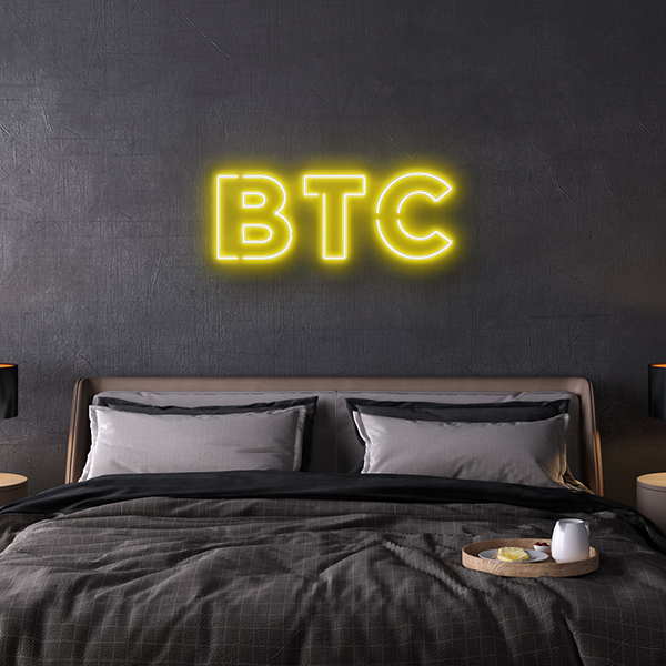 BTC Bitcoin LED Neon Sign