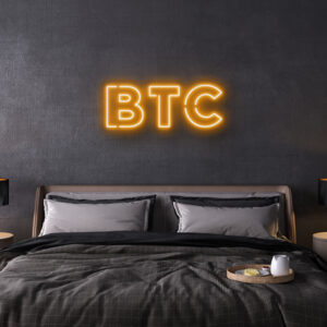 BTC Bitcoin LED Neon Sign