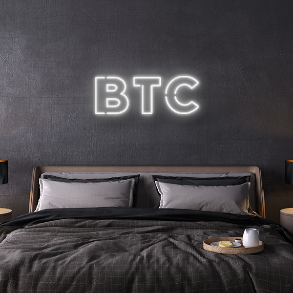 BTC Bitcoin LED Neon Sign
