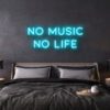 no music no life neon sign