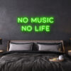no music no life neon sign