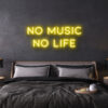 no music no life neon sign