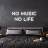 no music no life neon sign