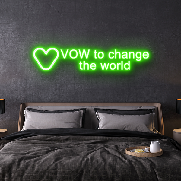 vow currency neon logo the last network logo