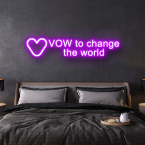 vow currency neon logo the last network logo