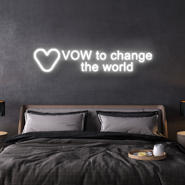 vow currency neon logo the last network logo